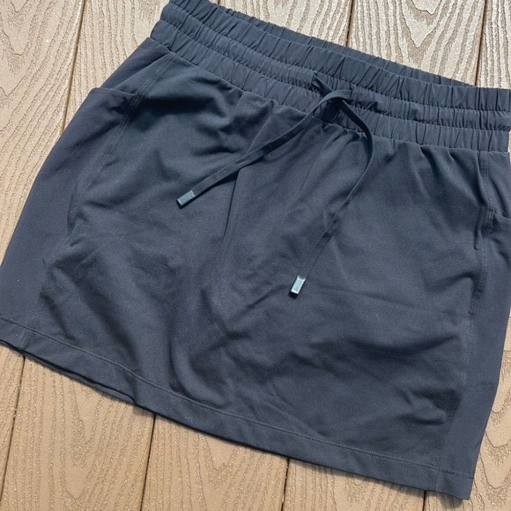 Athleta black drawstring skirt XS